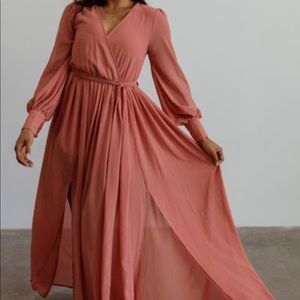 Baltic born CELINE DUSTY ROSE MAXI DRESS